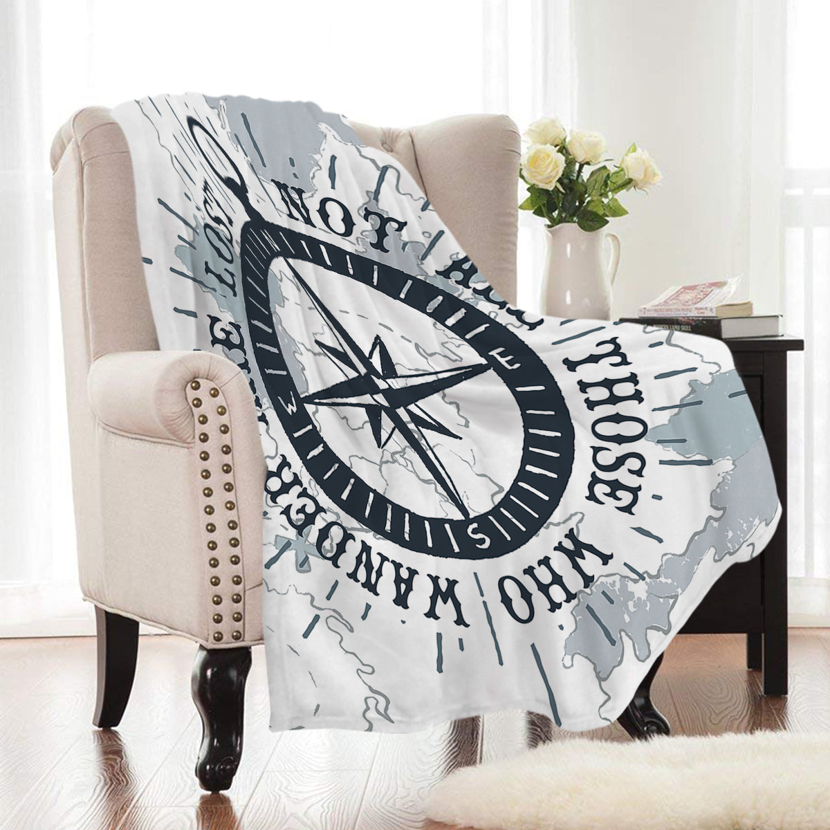 blue-nautical-compass-throw-blanket