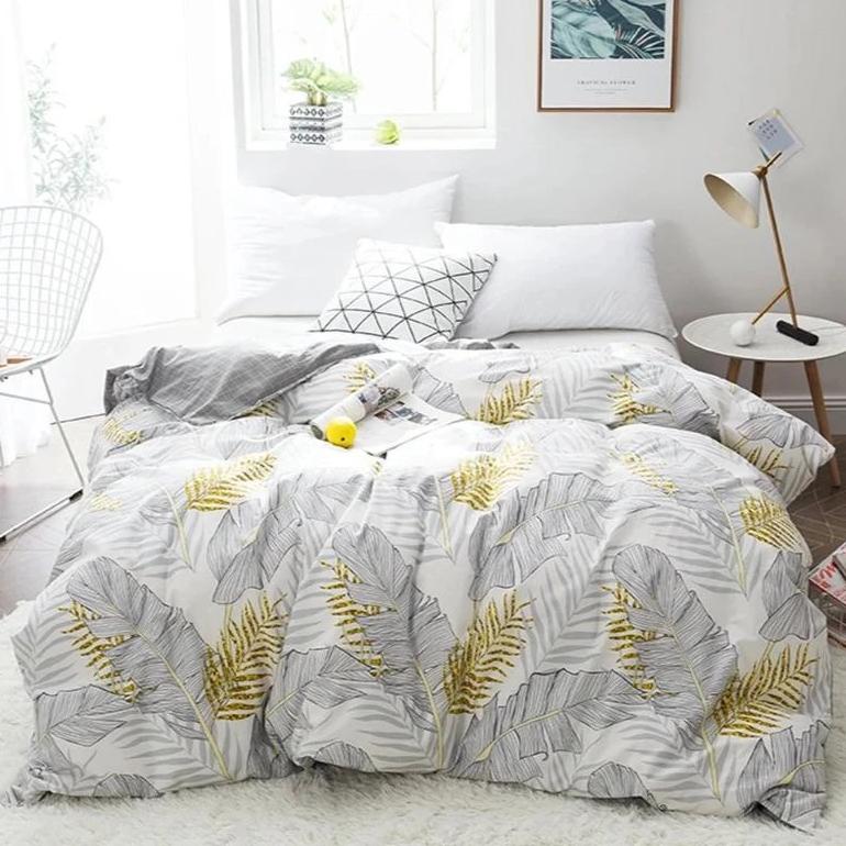 gray-gold-palm-leaf-duvet-cover-bedding-set
