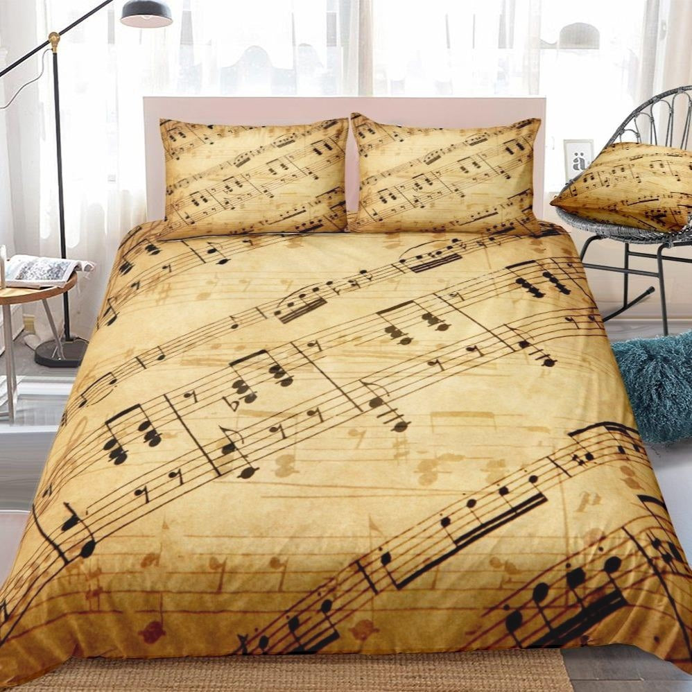 vintage-musical-note-duvet-bedding-set